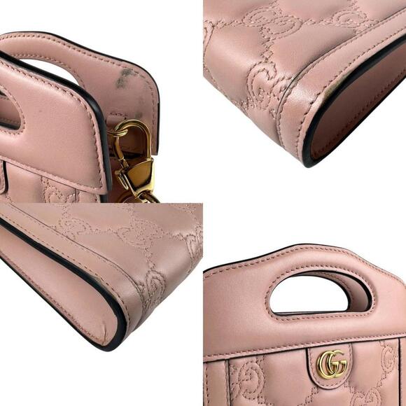 GUCCI Pink Leather Shoulder Bag - Picture 4 of 5